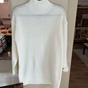 Zenana Outfitters Cream Turtleneck Sweater